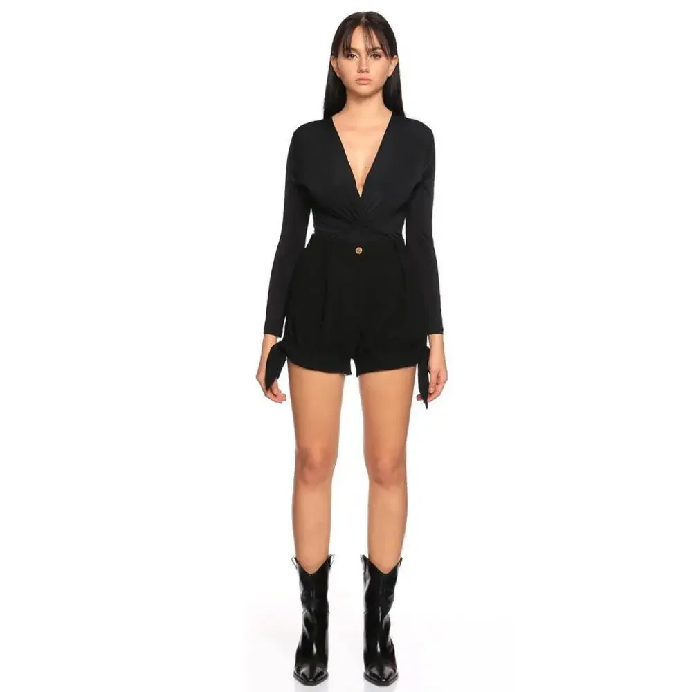 Just ROBERTO CAVALLI Black Tie Shorts IT-40